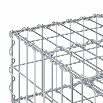Gabion Verhoogd Bed Zilver 60 x 60 x 20 cm Gegalvaniseerd staal 6
