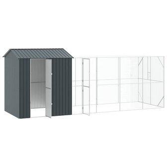 Vogelkooi Antraciet 621 x 208 x 247 cm Gegalvaniseerd staal 4