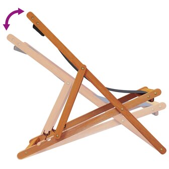 Strandstoelen 2 st inklapbaar stof zwart 7