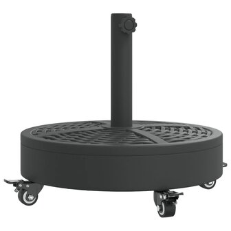 Parasolvoet met wielen voor stok van &Oslash;38 / 48 mm 27 kg rond 2