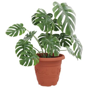 Ronde Bloempot 6 pcs Baksteenrood &Oslash; 26 x 21.5 cm Kunststof 3