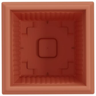 Vierkante Bloempot 6 pcs Baksteenrood 33 x 33 x 26 cm Kunststof 7
