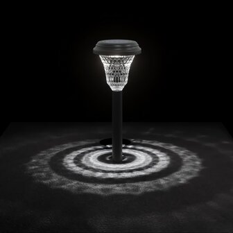 Tuinpadverlichting 12 st solar met grondpennen wit 6