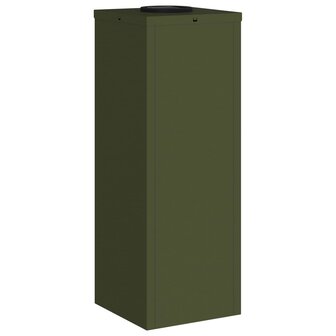 Zonne LED Padverlichting 2 pcs Olijf Groen Koudgewalst staal 8