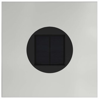 Zonne LED Padverlichting 2 pcs Zilver Gegalvaniseerd 9