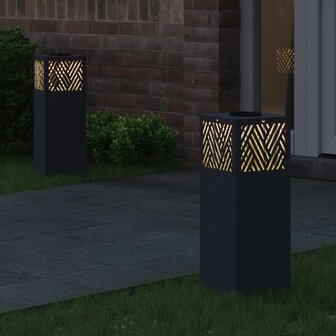 Solar LED Padverlichting 2 pcs Antraciet Koudgewalst staal 3