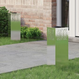 Solar LED Padverlichting 2 pcs Zilver Roestvrij staal 1