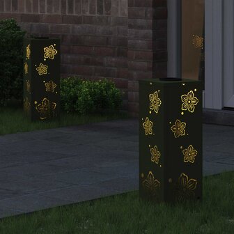Solar LED Padverlichting 2 pcs Olijf Groen Koudgewalst staal 3