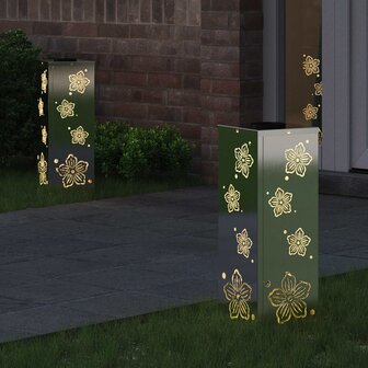 Solar LED Padverlichting 2 pcs Zilver Roestvrij staal 3