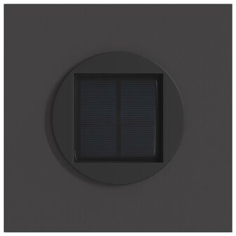Solar LED Padverlichting 2 pcs Zwart Koudgewalst staal 7