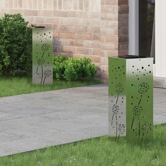 Solar LED Padverlichting 2 pcs Zilver Gegalvaniseerd staal 1