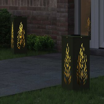 Solar LED Padverlichting 2 pcs Olijf Groen Koudgewalst staal 3
