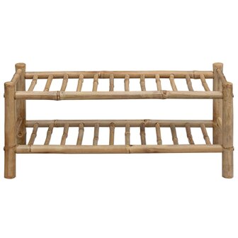 Schoenenrek met plank met opslag Naturel 68 x 28 x 30 cm Bamboe 4