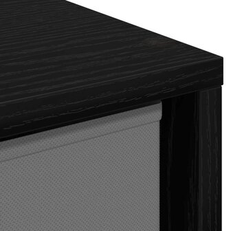 Dressoir met lade Zwart Eiken 30,5 x 27 x 84,5 cm 8