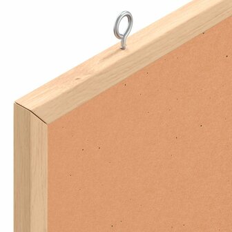 Prikbord met massief grenenhouten frame 80x55 cm 6