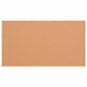 Prikbord met massief grenenhouten frame 100x55 cm 3