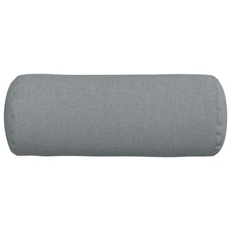 Bolster Kussens 2 stuks Lichtgrijs &Oslash; 15 x 40 cm Stof 6