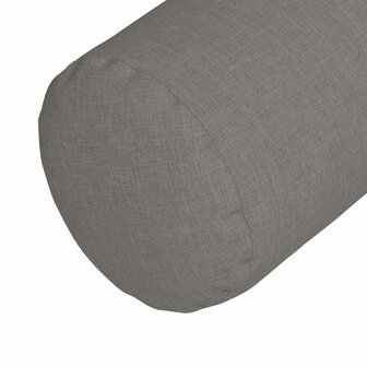 Bolster Kussens 2 stuks Taupe &Oslash; 15 x 40 cm Stof 8