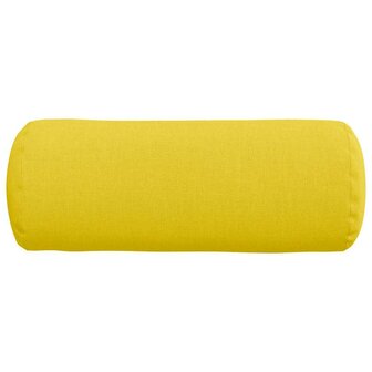 Bolster Kussens 2 stuks Lichtgeel &Oslash; 15 x 40 cm Stof 6