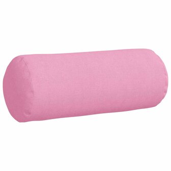 Bolster Kussens 2 stuks Roze &Oslash; 15 x 40 cm Stof 5