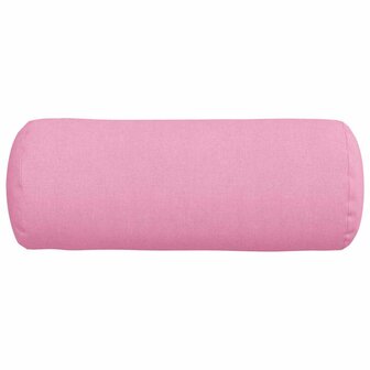 Bolster Kussens 2 stuks Roze &Oslash; 15 x 40 cm Stof 6