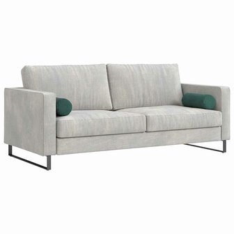 Bolster Kussens 2 stuks Donkergroen &Oslash; 15 x 40 cm Cordstof 3
