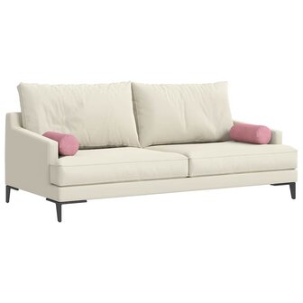Bolster Kussens 2 stuks Roze &Oslash; 15 x 40 cm Cordstof 3