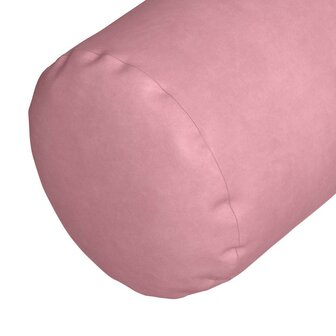 Bolster Kussens 2 stuks Roze &Oslash; 15 x 40 cm Cordstof 8