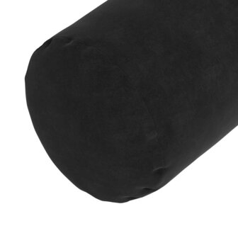 Bolster Kussens 2 stuks Zwart &Oslash; 15 x 40 cm Cordstof 8
