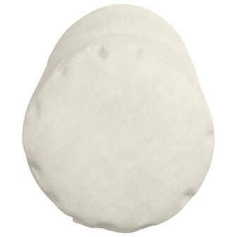 Bolster Kussens 2 stuks Cr&egrave;me &Oslash; 15 x 40 cm Cordstof 7