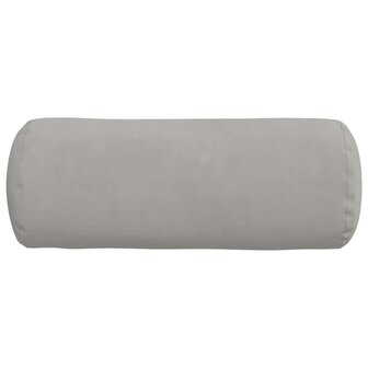 Bolster Kussens 2 stuks Lichtgrijs &Oslash; 15 x 40 cm Microvezel Stof 6