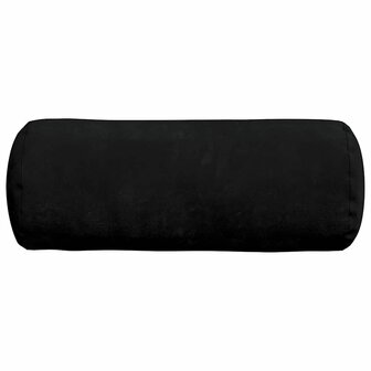 Bolster Kussens 2 stuks Zwart &Oslash; 15 x 40 cm Microvezel Stof 6