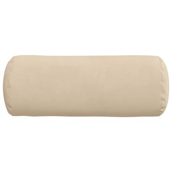 Bolster Kussens 2 stuks Cr&egrave;me &Oslash; 15 x 40 cm Microvezel Stof 6