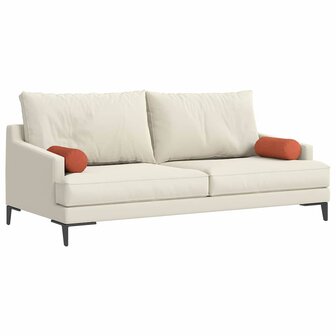 Bolster Kussens 2 stuks Rood-oranje &Oslash; 15 x 40 cm Cordstof 3