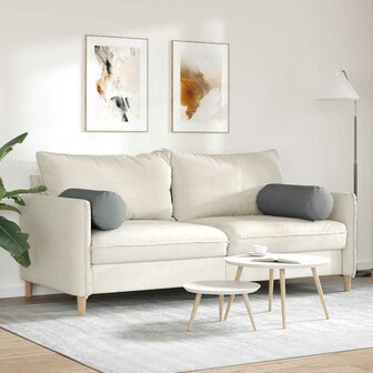 Bolster Kussens 2 stuks Donkergrijs &Oslash; 25 x 70 cm Stof 4