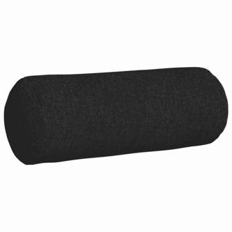 Bolster Kussens 2 stuks Zwart &Oslash; 25 x 70 cm Stof 5