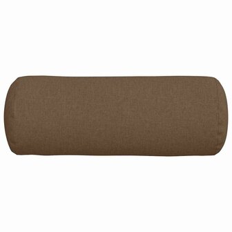 Bolster Kussens 2 stuks Bruin &Oslash; 25 x 70 cm Stof 6