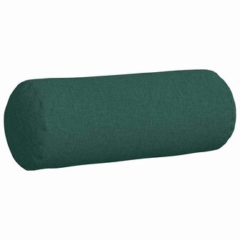 Bolster Kussens 2 stuks Donkergroen &Oslash; 25 x 70 cm Stof 5