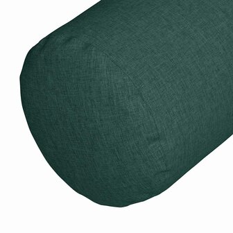 Bolster Kussens 2 stuks Donkergroen &Oslash; 25 x 70 cm Stof 8