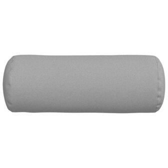 Bolster Kussens 2 stuks Wolkengrijs &Oslash; 25 x 70 cm Stof 6