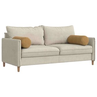 Bolster Kussens 2 stuks Bruin &Oslash; 25 x 70 cm Cordstof 3