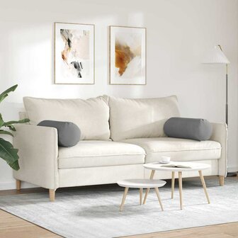 Bolster Kussens 2 stuks Donkergrijs &Oslash; 25 x 70 cm Microvezel Stof 4