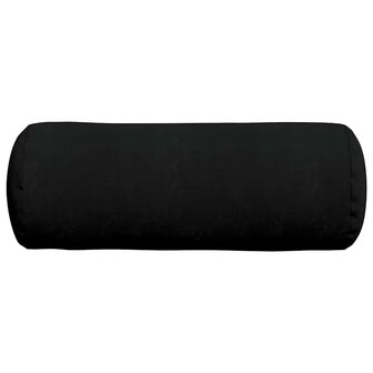 Bolster Kussens 2 stuks Zwart &Oslash; 25 x 70 cm Microvezel Stof 6