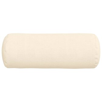 Bolster Kussens 2 stuks Cr&egrave;me &Oslash; 25 x 70 cm Cordstof 6
