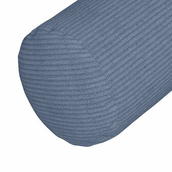 Bolster Kussens 2 stuks Blauw &Oslash; 25 x 70 cm Cordstof 8