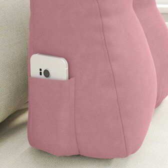 Rugkussen Roze 45 x 24 x 50 cm Fluweel 5