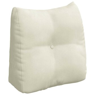 Rugkussen Cr&egrave;me 45 x 24 x 50 cm Fluweel 2