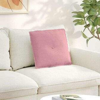 Rugkussen Roze 50 x 45 cm Cordstof 1
