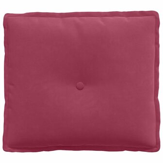 Rugkussen Wijnrood 50 x 45 cm Cordstof 5