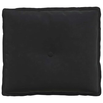 Rugkussen Zwart 50 x 45 cm Cordstof 5